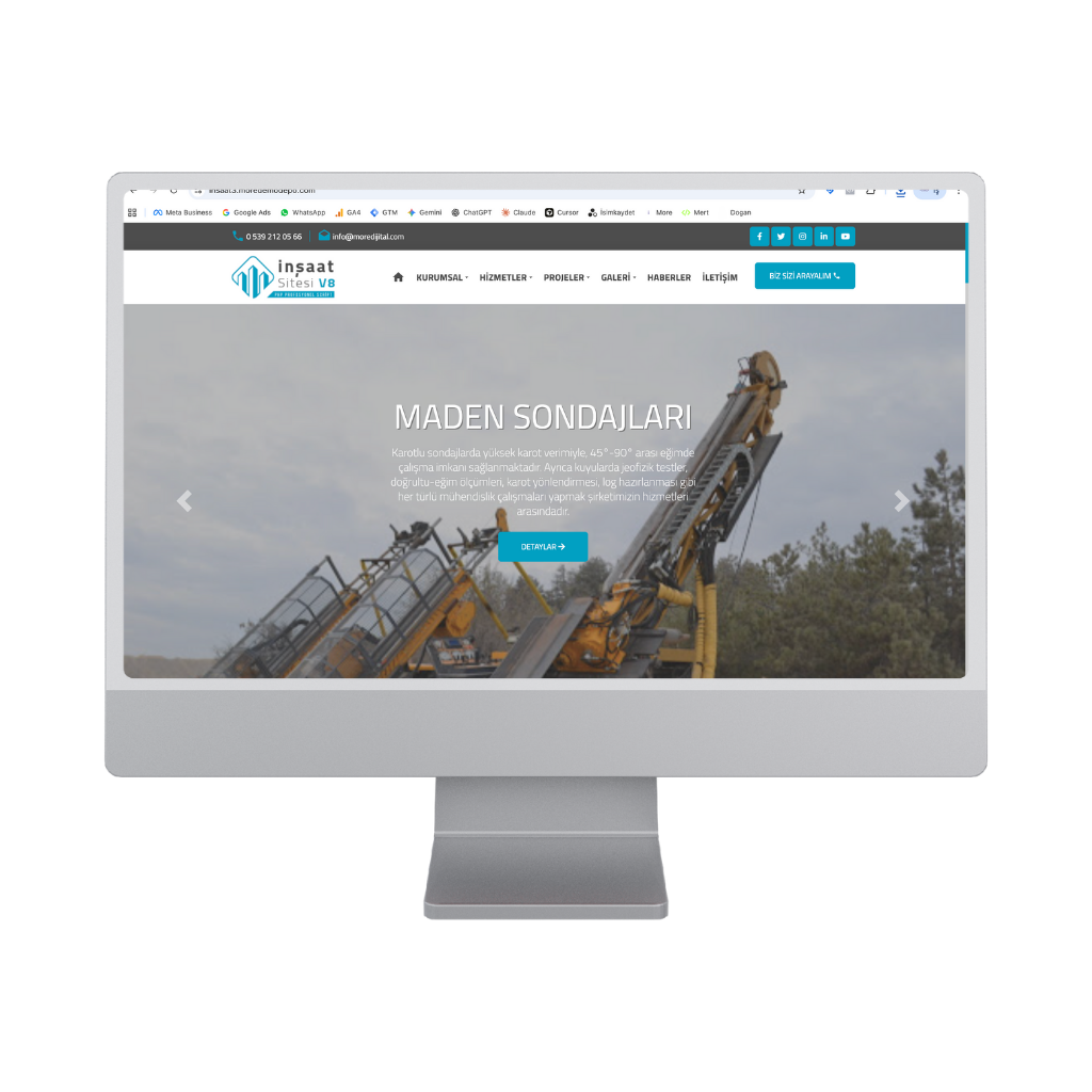 İnşaat, Müteahhit ve Sondaj Firması Sitesi