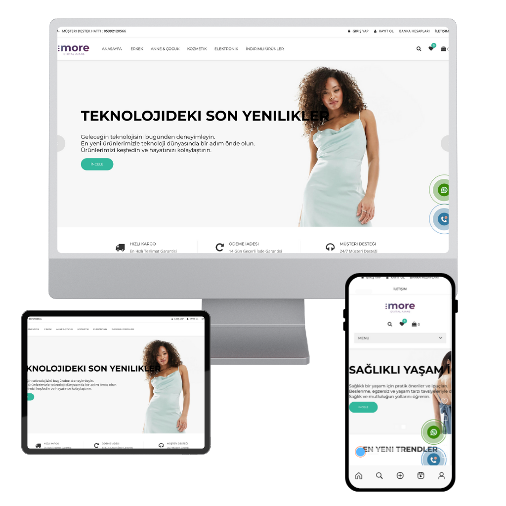 12 Temalı E-Ticaret Yazılım Paketi