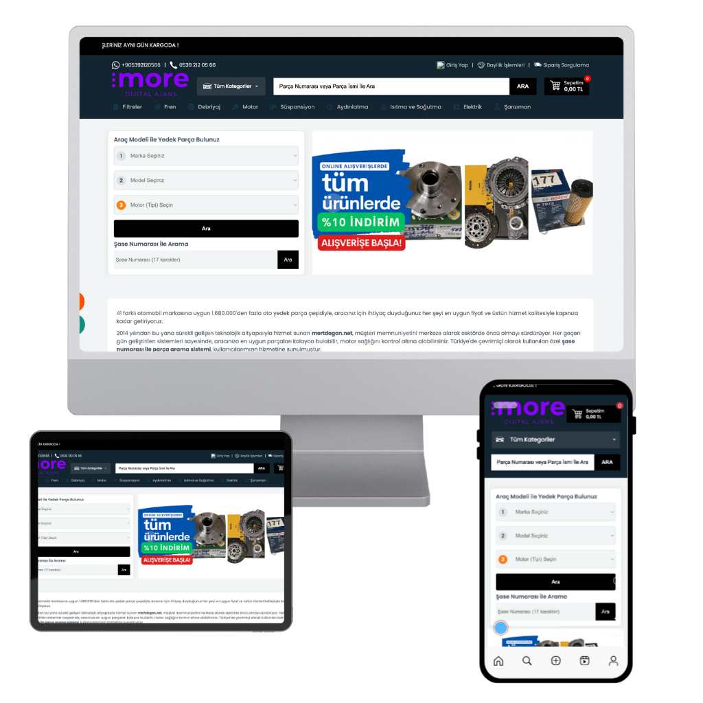 Şaseli Oto Yedek Parça Yazılımı